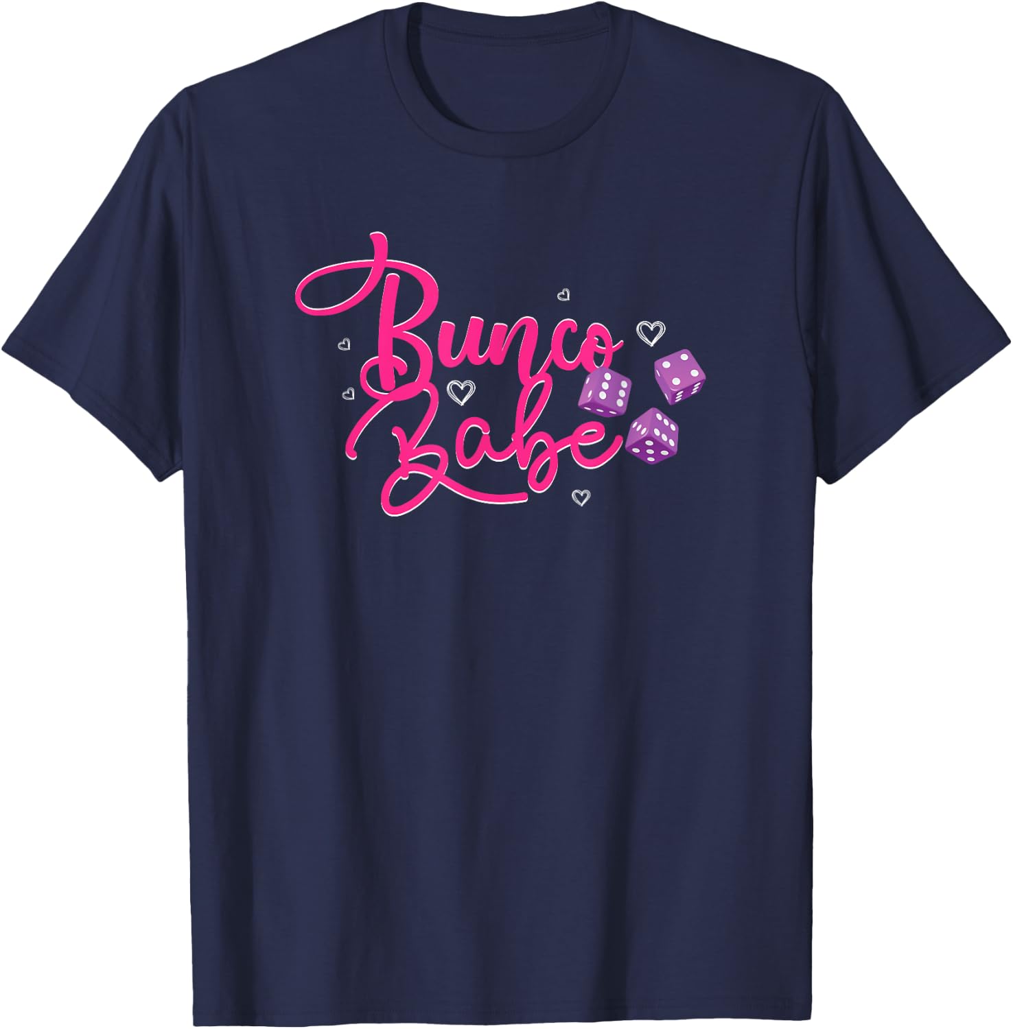 Bunco Babe Gift T-Shirt - T-Shirt | Navy