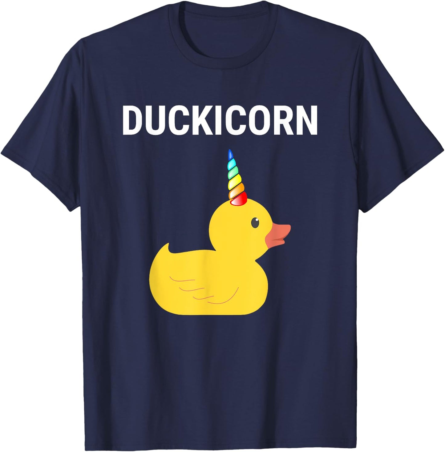 Duckicorn Rubber Duck Unicorn Cute Funny Duck Lover T-Shirt - T-Shirt | Navy