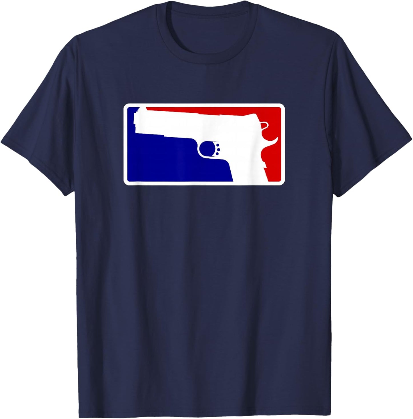 1911 Gun Shirt - Blue, White, and Red Design T-Shirt - T-Shirt | Navy