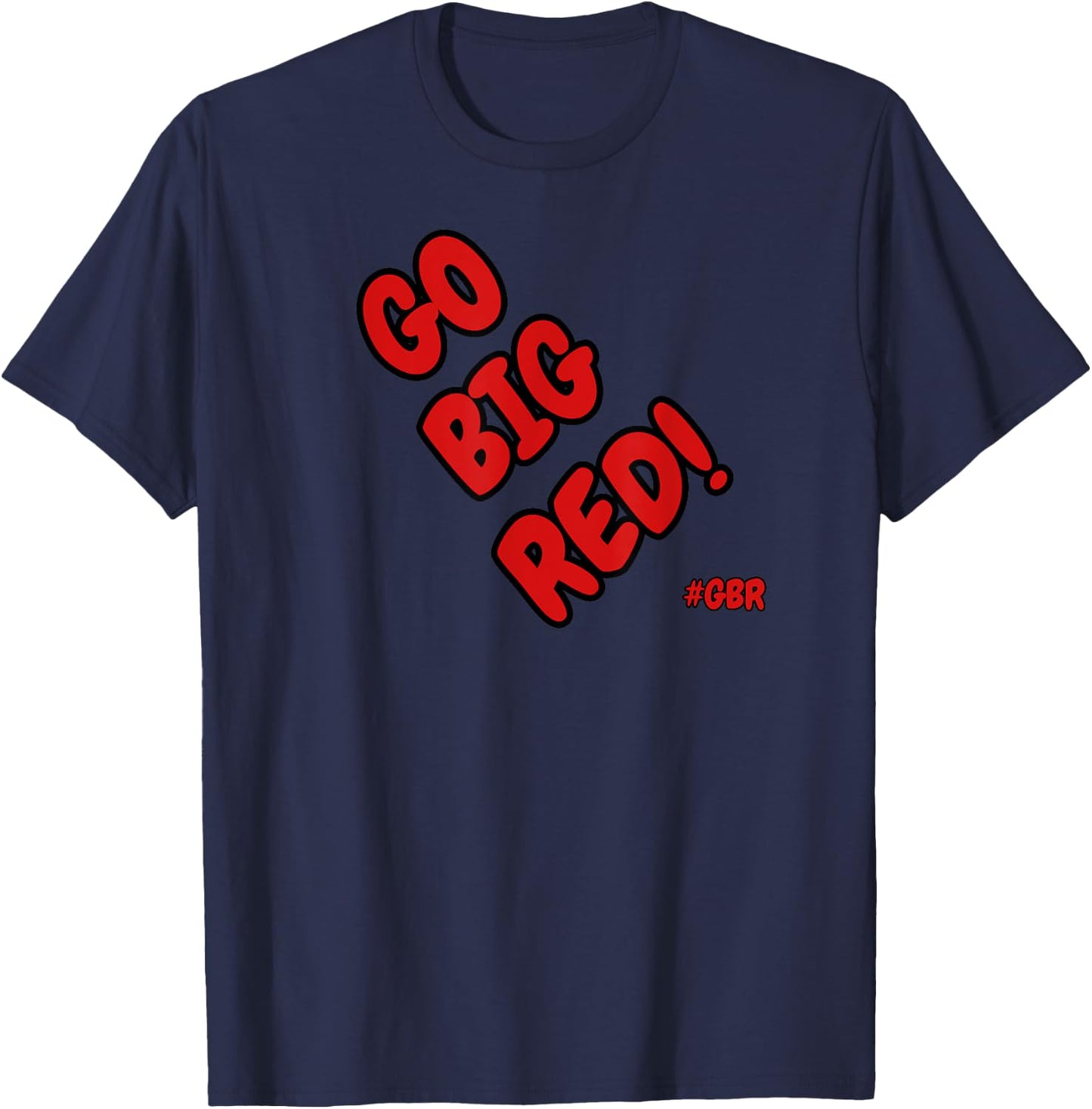 Go Big Red! #GBR Nebraska T-Shirt - T-Shirt | Navy