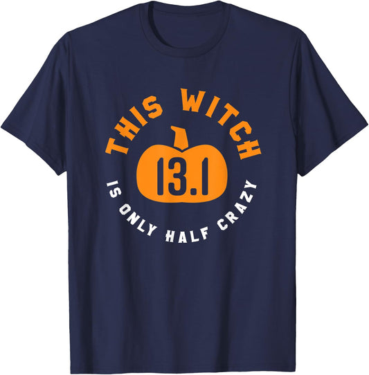 Halloween Running Half Marathon - Halloween Running T-Shirt - T-Shirt | Navy