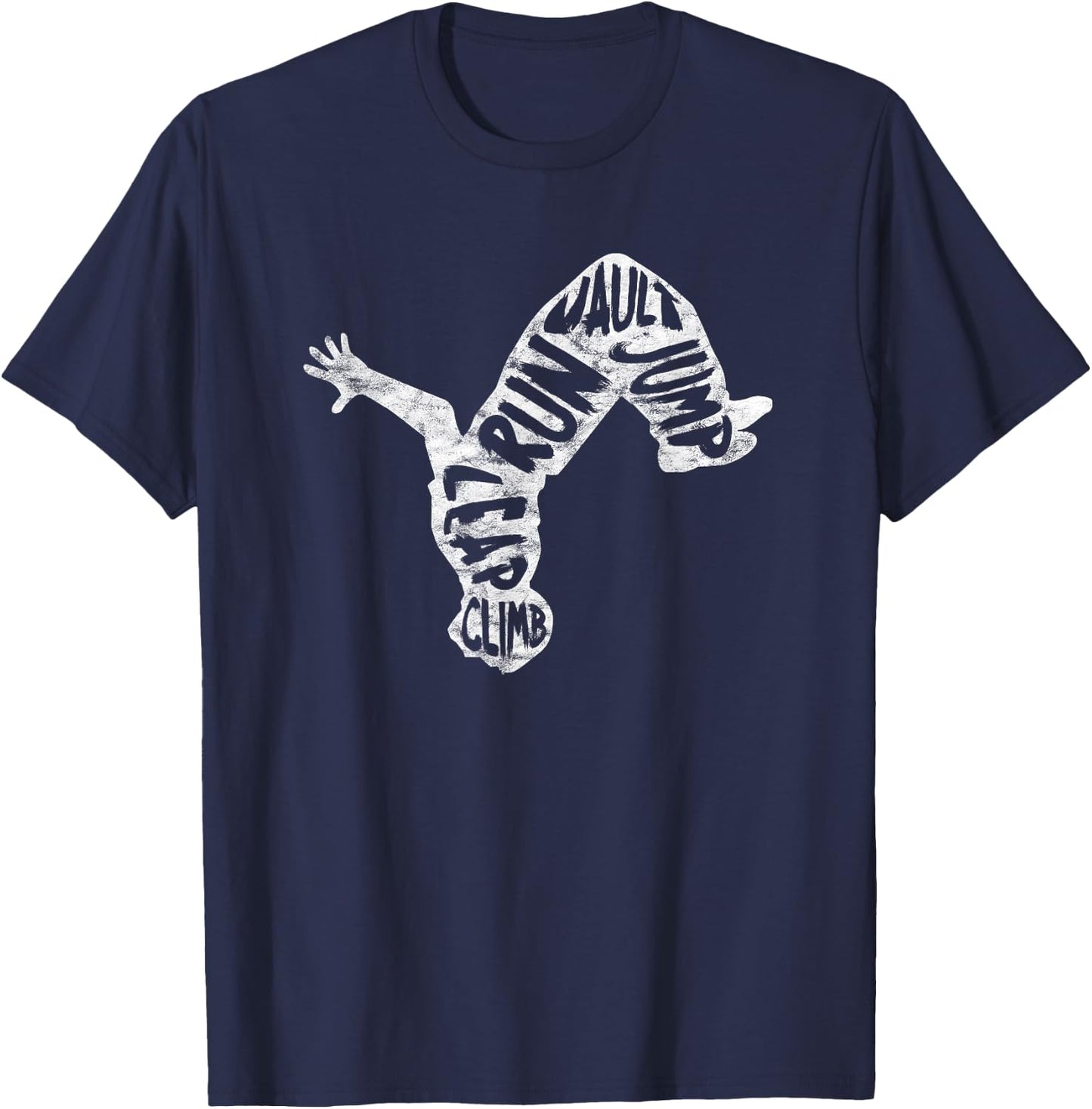 Parkour Free Running Backflip T-Shirt - T-Shirt | Navy