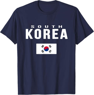 South Korea Korean Flag Gift Souvenir T-Shirt - T-Shirt | Navy