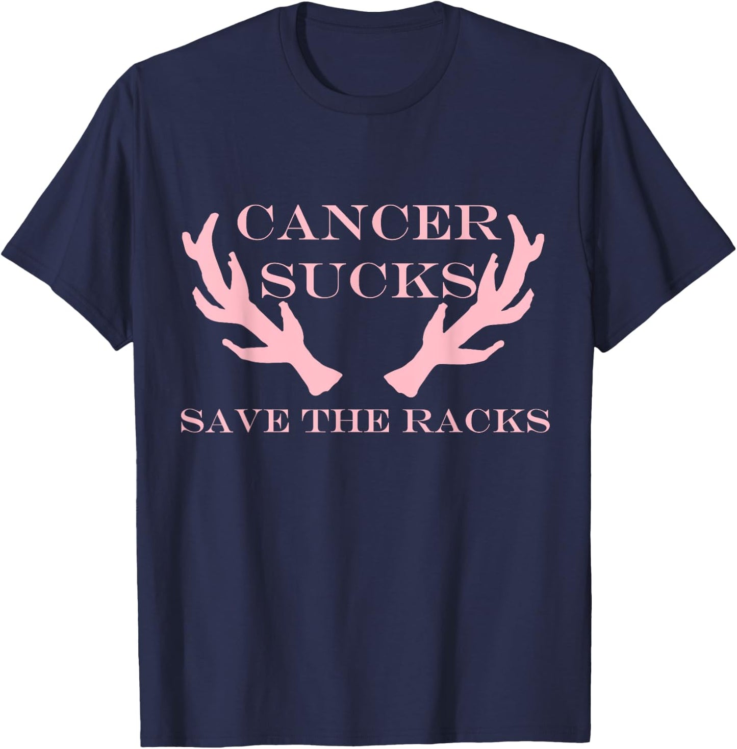 Breast Cancer Awareness Save the Racks T-Shirt - T-Shirt | Navy
