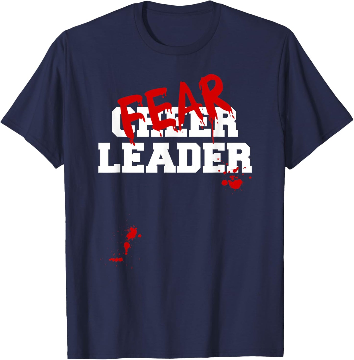 Fearleader Zombie Cheerleader Halloween Costume T-Shirt - T-Shirt | Navy