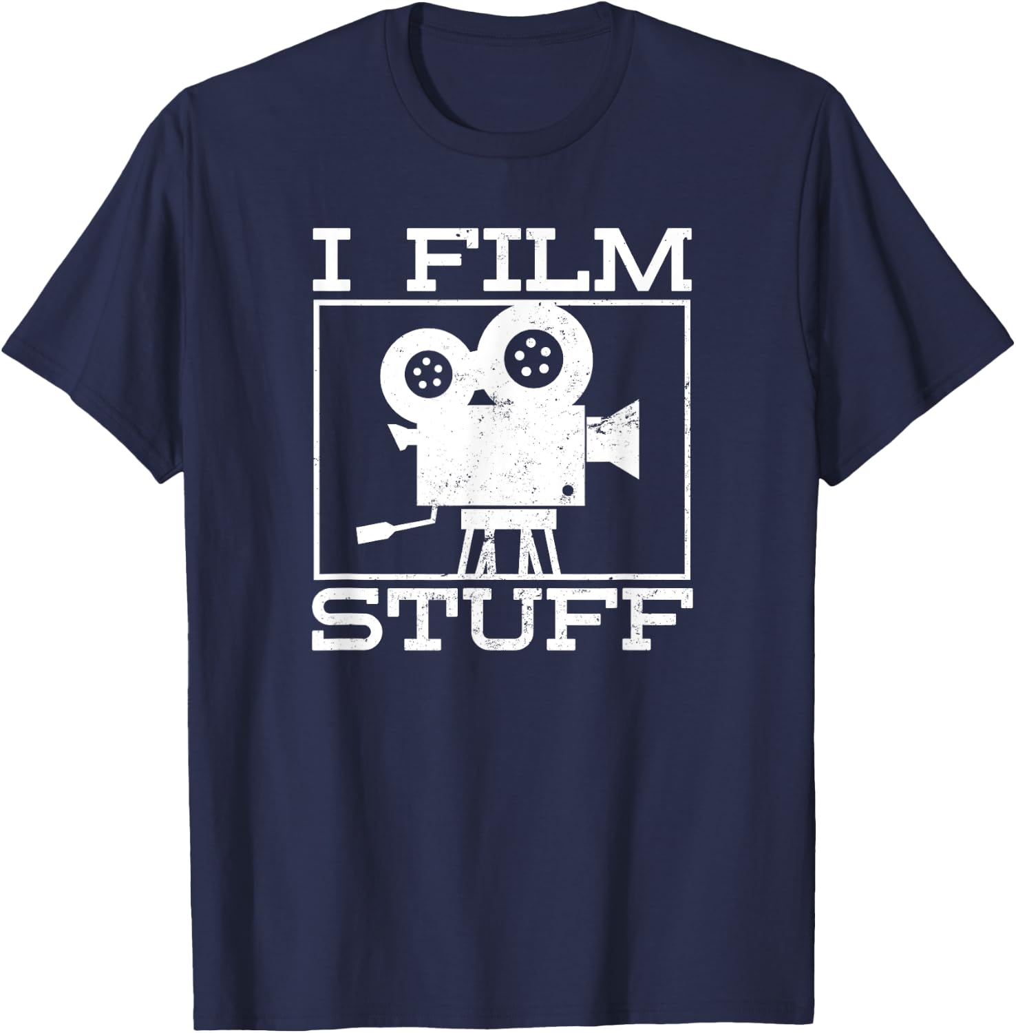 Movie Director Gifts & | Filmmaker Design | I Film Stuff Gift T-Shirt - T-Shirt | Navy