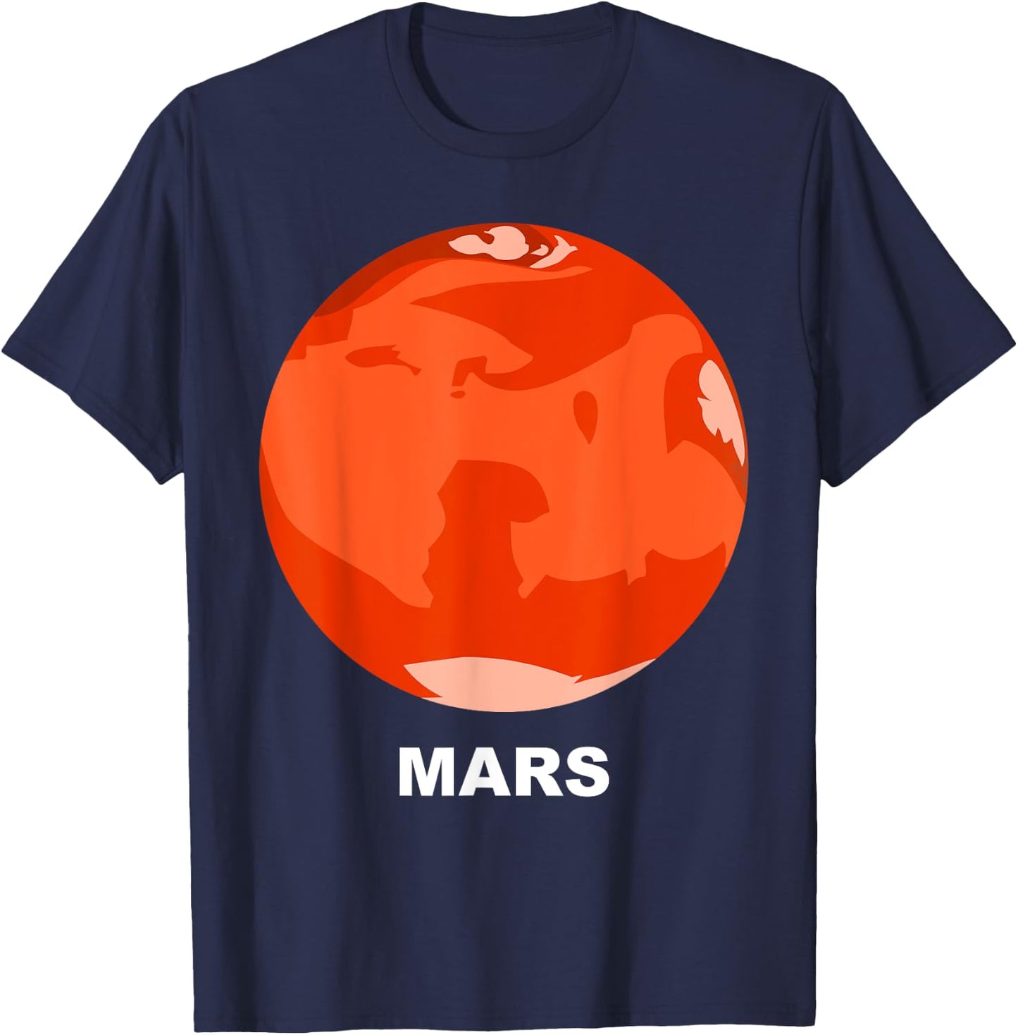 Solar System Group Costumes - Giant Planet Mars Costume T-Shirt - T-Shirt | Navy