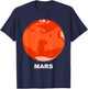 Solar System Group Costumes - Giant Planet Mars Costume T-Shirt - T-Shirt | Navy