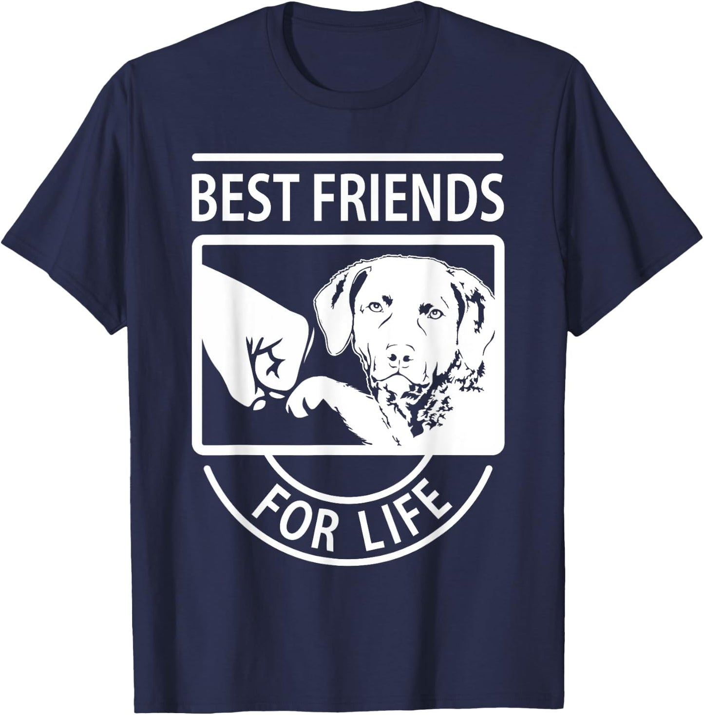 Chesapeake Bay Retriever Best Friend For Life T-Shirt - T-Shirt | Navy