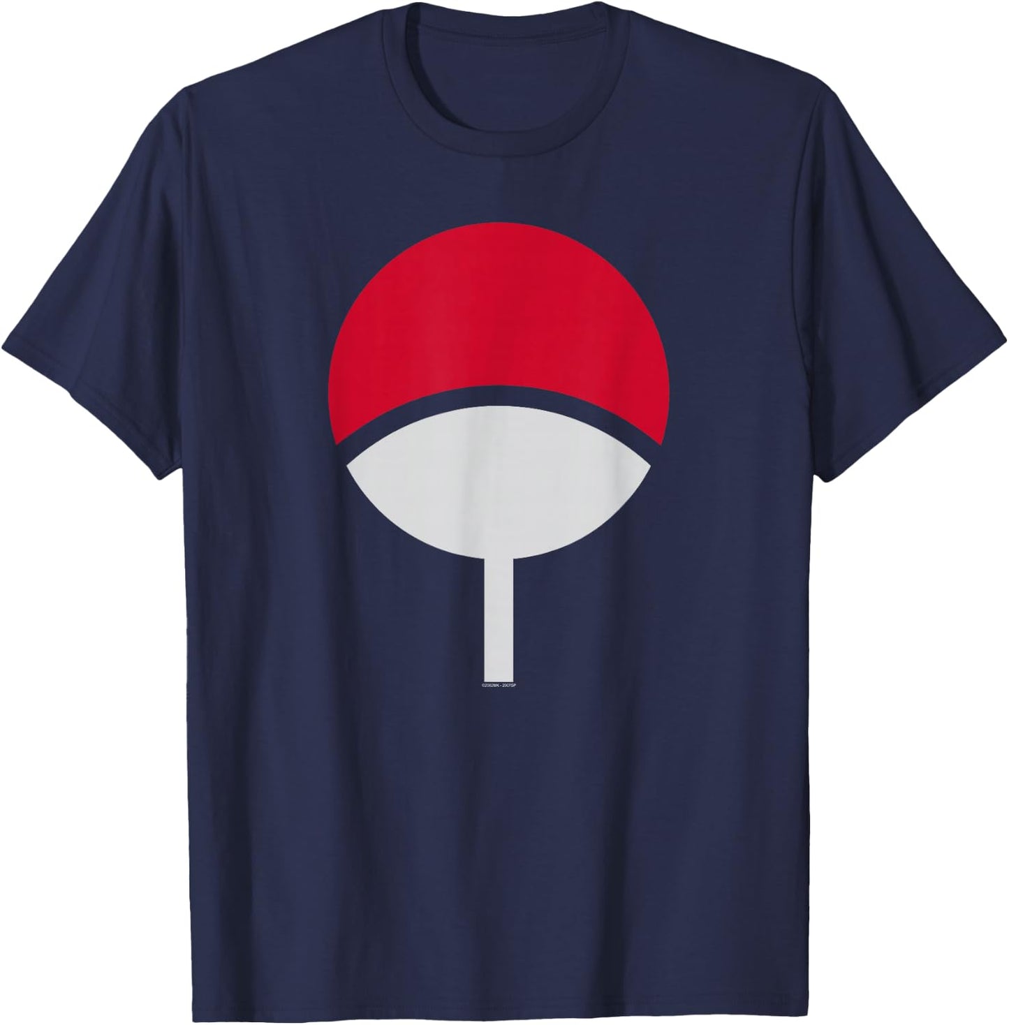 Naruto Shippuden Sasuke Uchiha Clan Icon Anime T-Shirt - T-Shirt | Navy