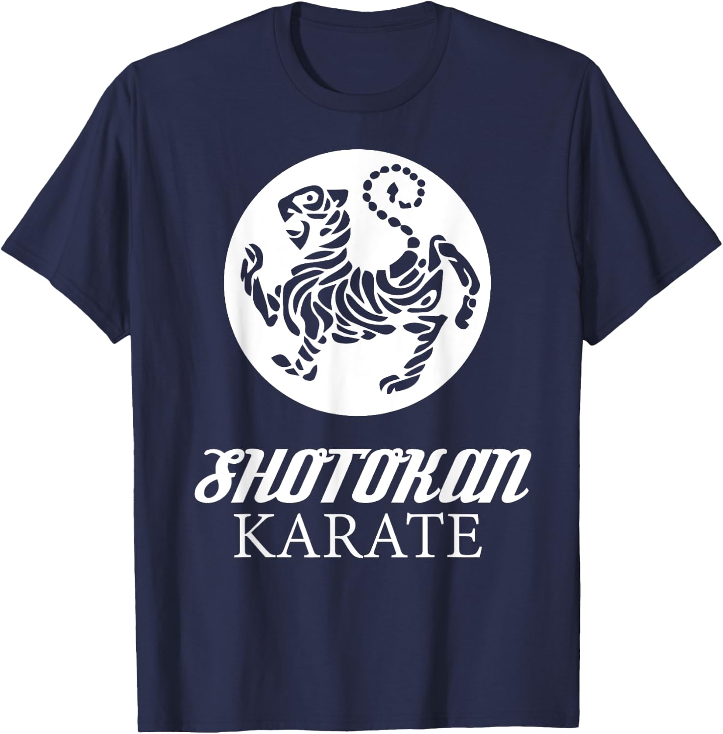 Shotokan Karate Tiger Graphic Martial Arts T-Shirt - T-Shirt | Navy