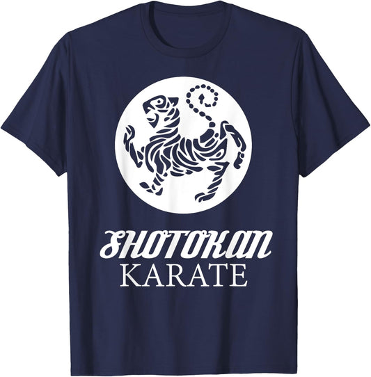 Shotokan Karate Tiger Graphic Martial Arts T-Shirt - T-Shirt | Navy