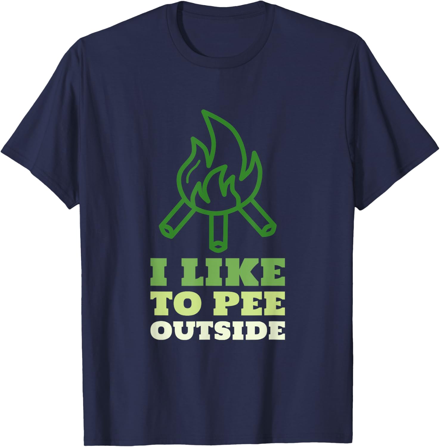 I Like to Pee Outside - Funny Camping Shirts Family Trips T-Shirt - T-Shirt | Navy