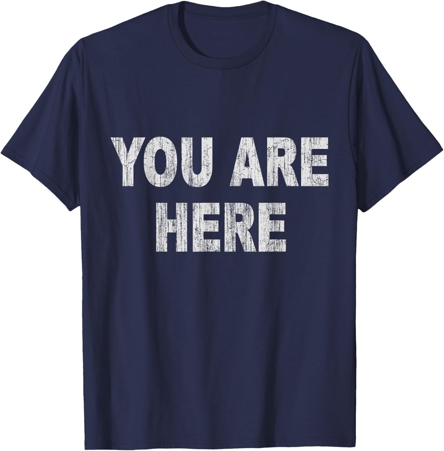 Vintage You Are Here Small Navy T-Shirt - T-Shirt | Navy