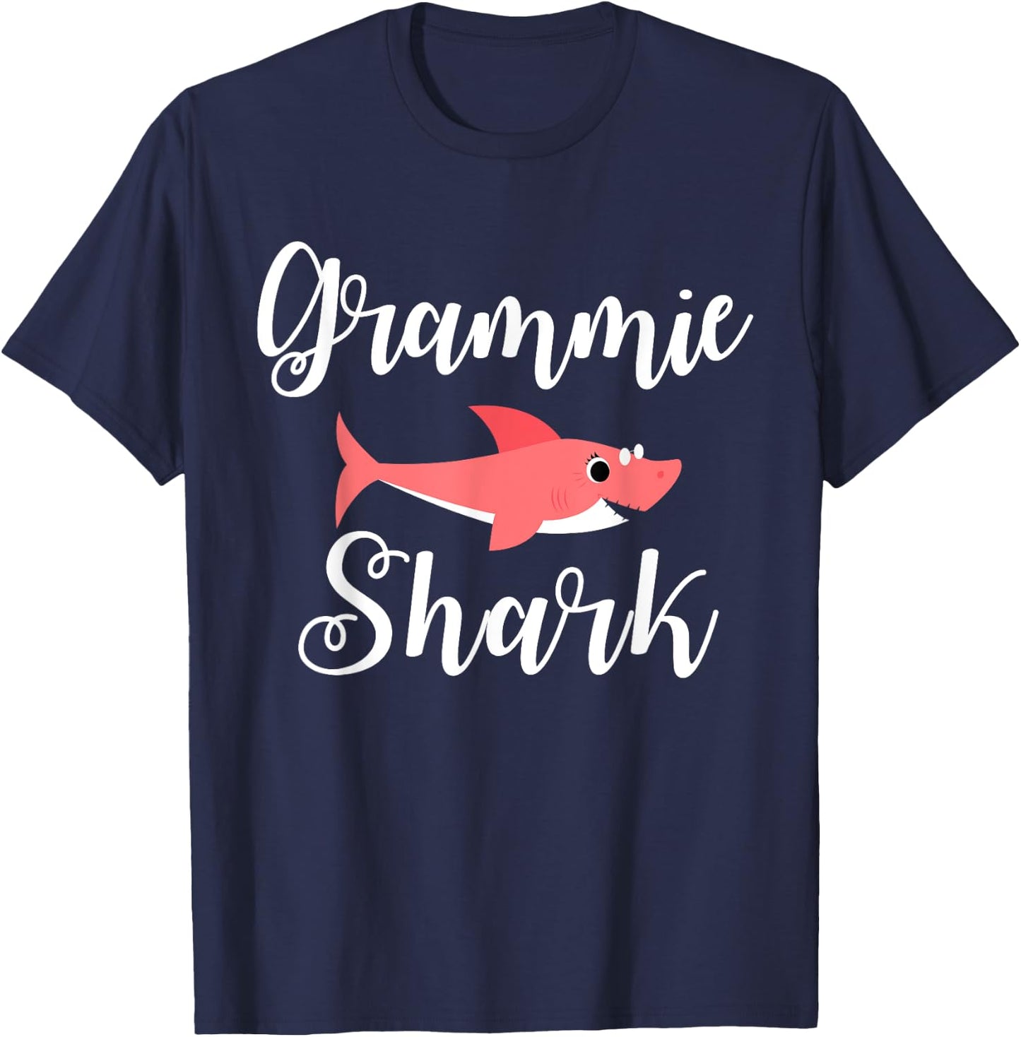 Grammie Shark Funny Sassy Grandma Mother' Day Gift T-Shirt - T-Shirt | Navy