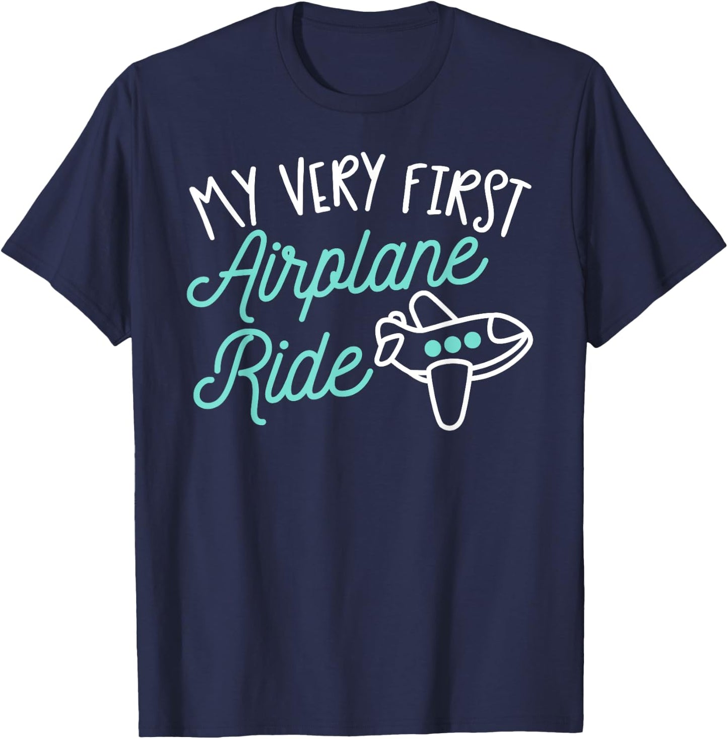 First Plane Flight Shirt My Very First Airplane Ride T-Shirt - T-Shirt | Navy