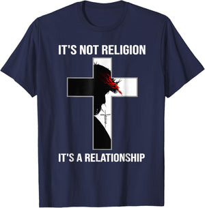 I'ts Not A Religion, It's A Personal Relationship T-Shirt - T-Shirt | Navy