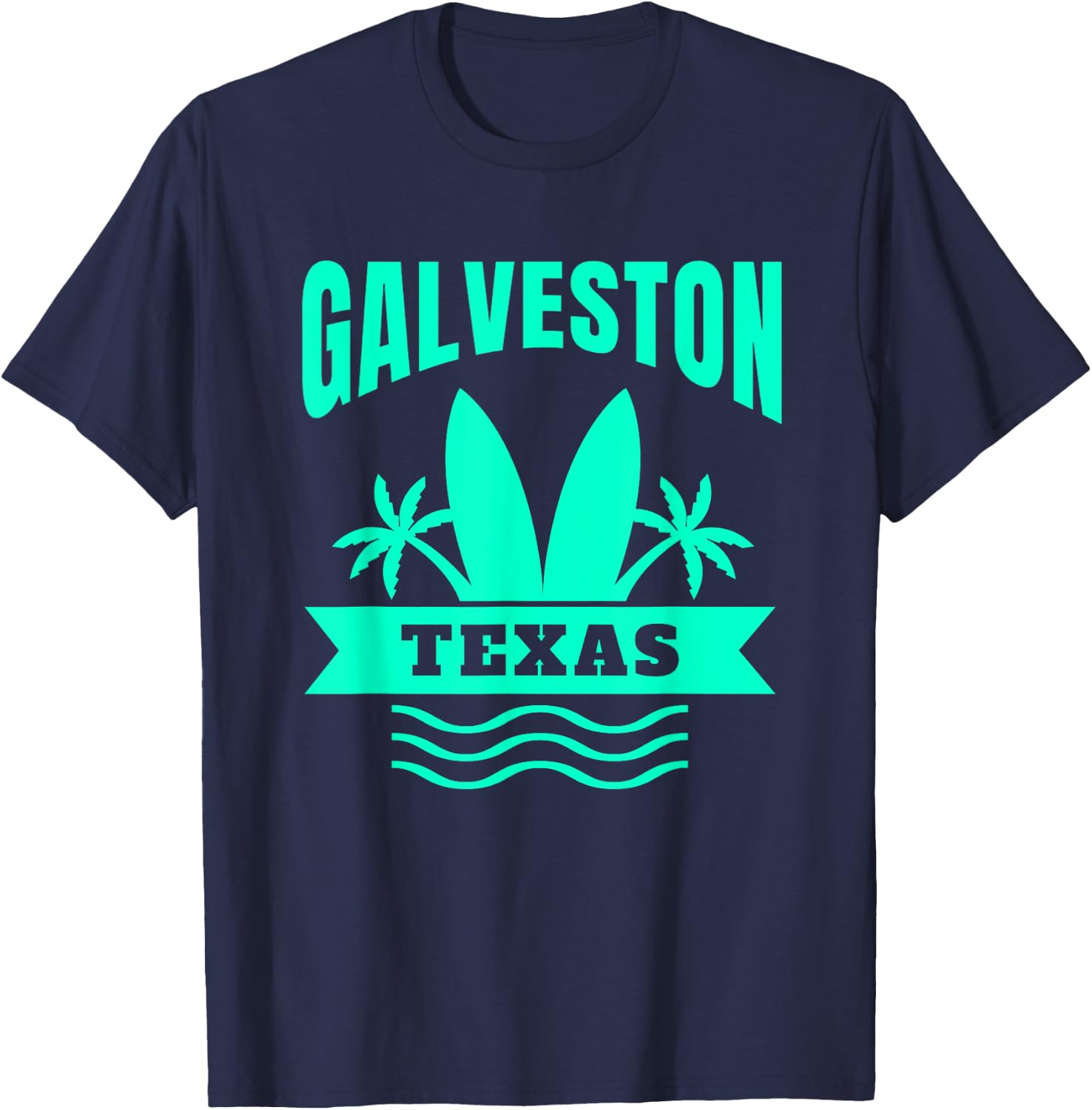 Galveston Beach Texas Vacation Souvenir Women Kids T-Shirt - T-Shirt | Navy