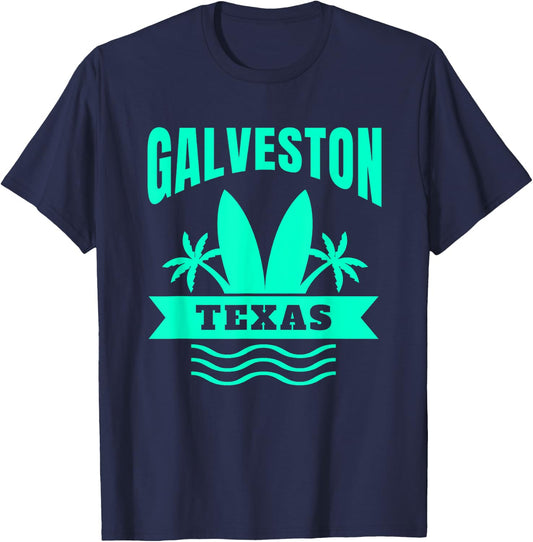 Galveston Beach Texas Vacation Souvenir Women Kids T-Shirt - T-Shirt | Navy