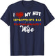 Fun I Love My Hot Venezuelan Wife Venezuela T-Shirt - T-Shirt | Navy