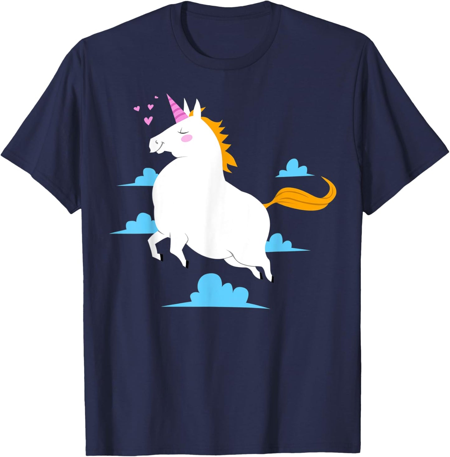 kawaii Fat unicorn T-Shirt - T-Shirt | Navy