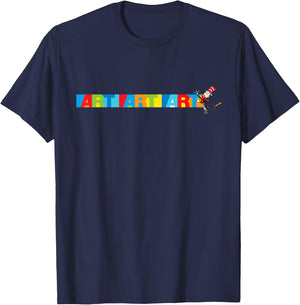 Dr. Seuss Art Art T-Shirt - T-Shirt | Navy