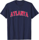 Atlanta - Throwback Design - Classic T-Shirt - T-Shirt | Navy