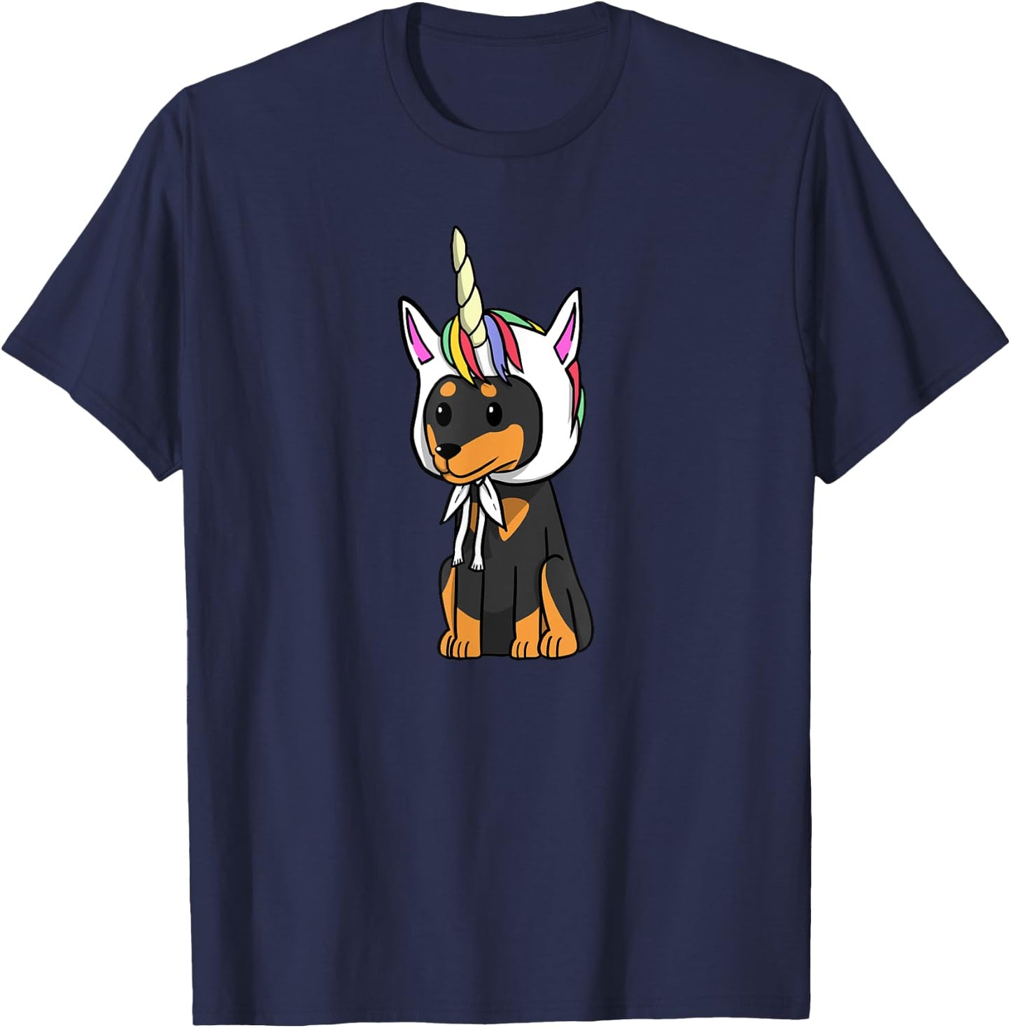 Unicorn Miniature Pinscher Funny Min Pin Dog Shirt Women Kids T-Shirt - T-Shirt | Navy