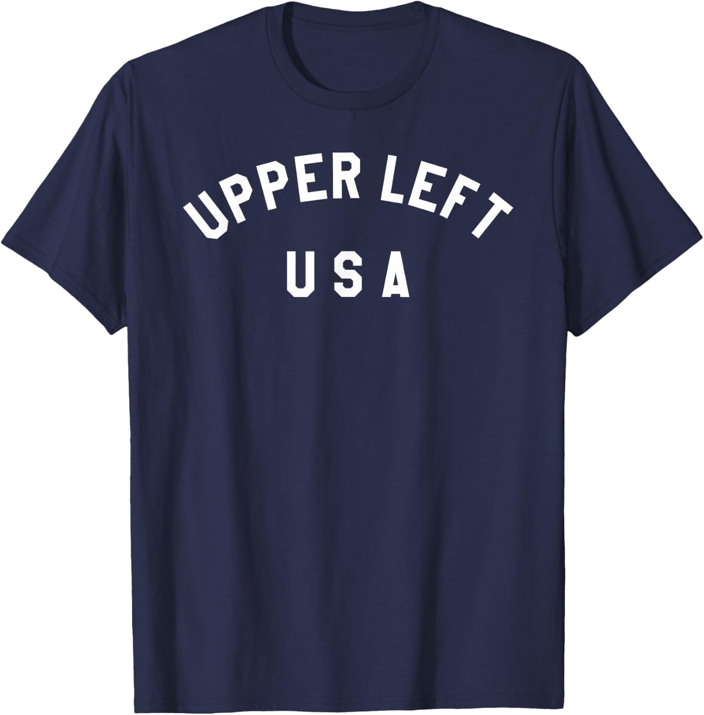 Upper Left USA T shirt T-Shirt - T-Shirt | Navy
