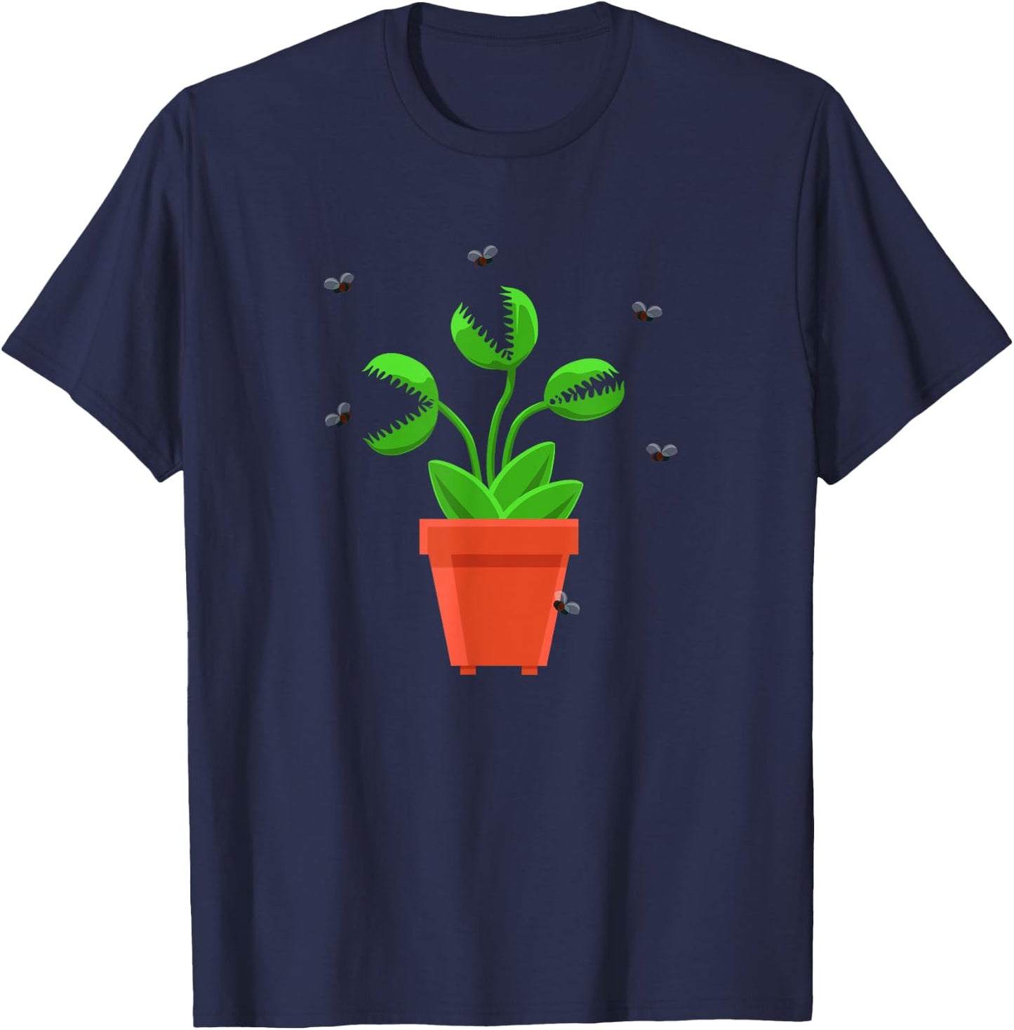 Halloween Venus Fly Trap Flytrap Blue T-Shirt - T-Shirt | Navy
