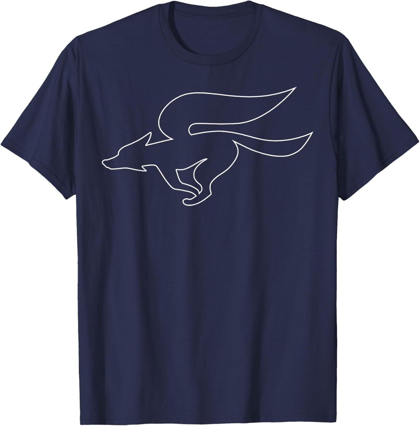 Star Fox Simple Outline Logo Graphic T-Shirt - T-Shirt | Navy