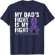 My Dad's Fight is My Fight Pancreatic Cancer Shirt T-Shirt - T-Shirt | Navy