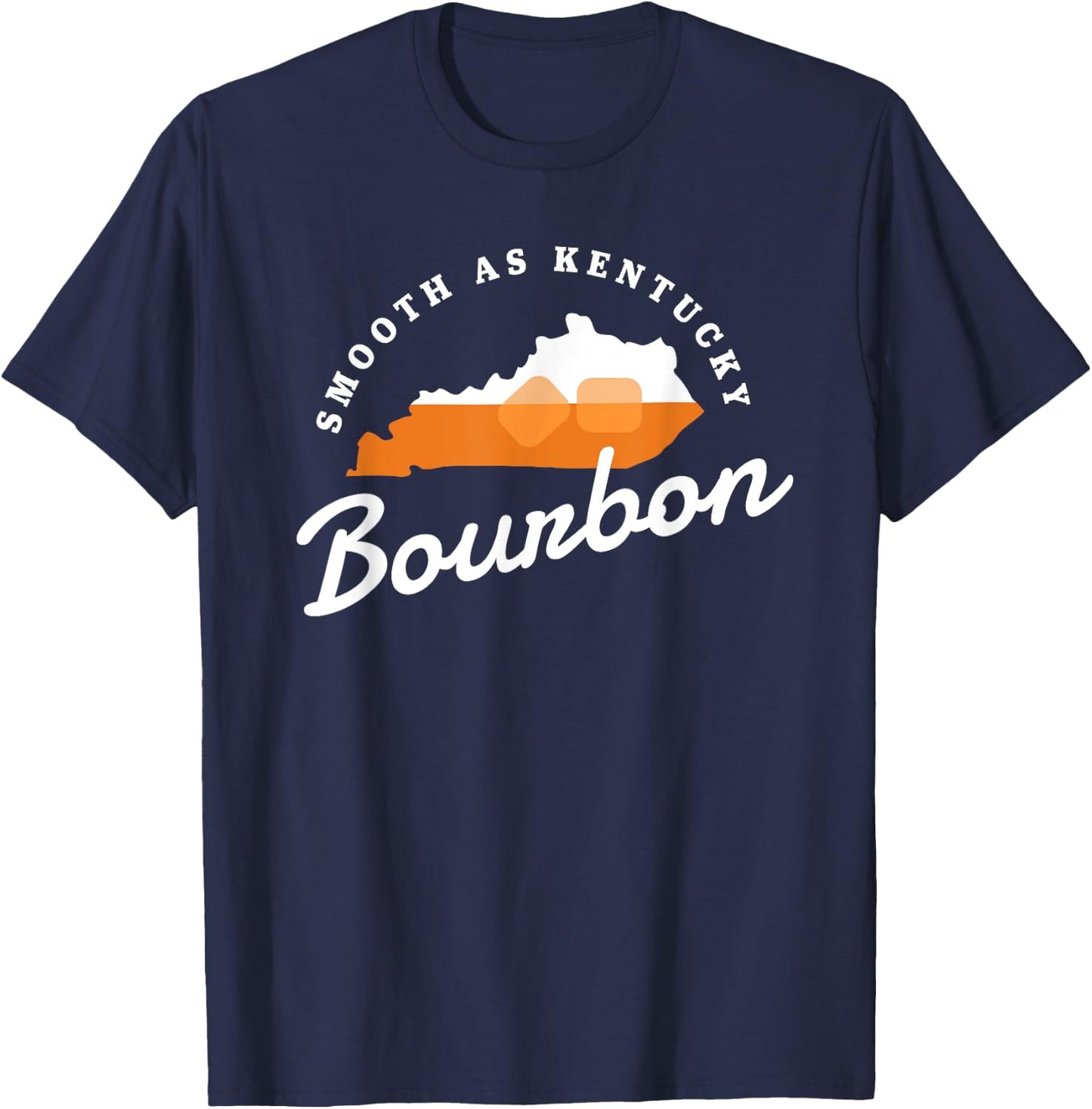 Funny Bourbon Drinker Smooth As Kentucky Bourbon Whiskey T-Shirt - T-Shirt | Navy