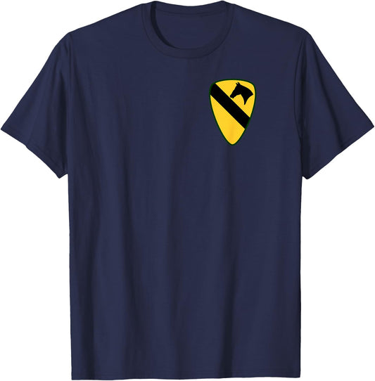 1st Cavalry Division Shirt - 1st CAV Shirt - 1.0x T-Shirt - T-Shirt | Navy