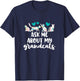 Ask Me About My Grandcats Funny Grandparent Cat Mom Gift T-Shirt - T-Shirt | Navy