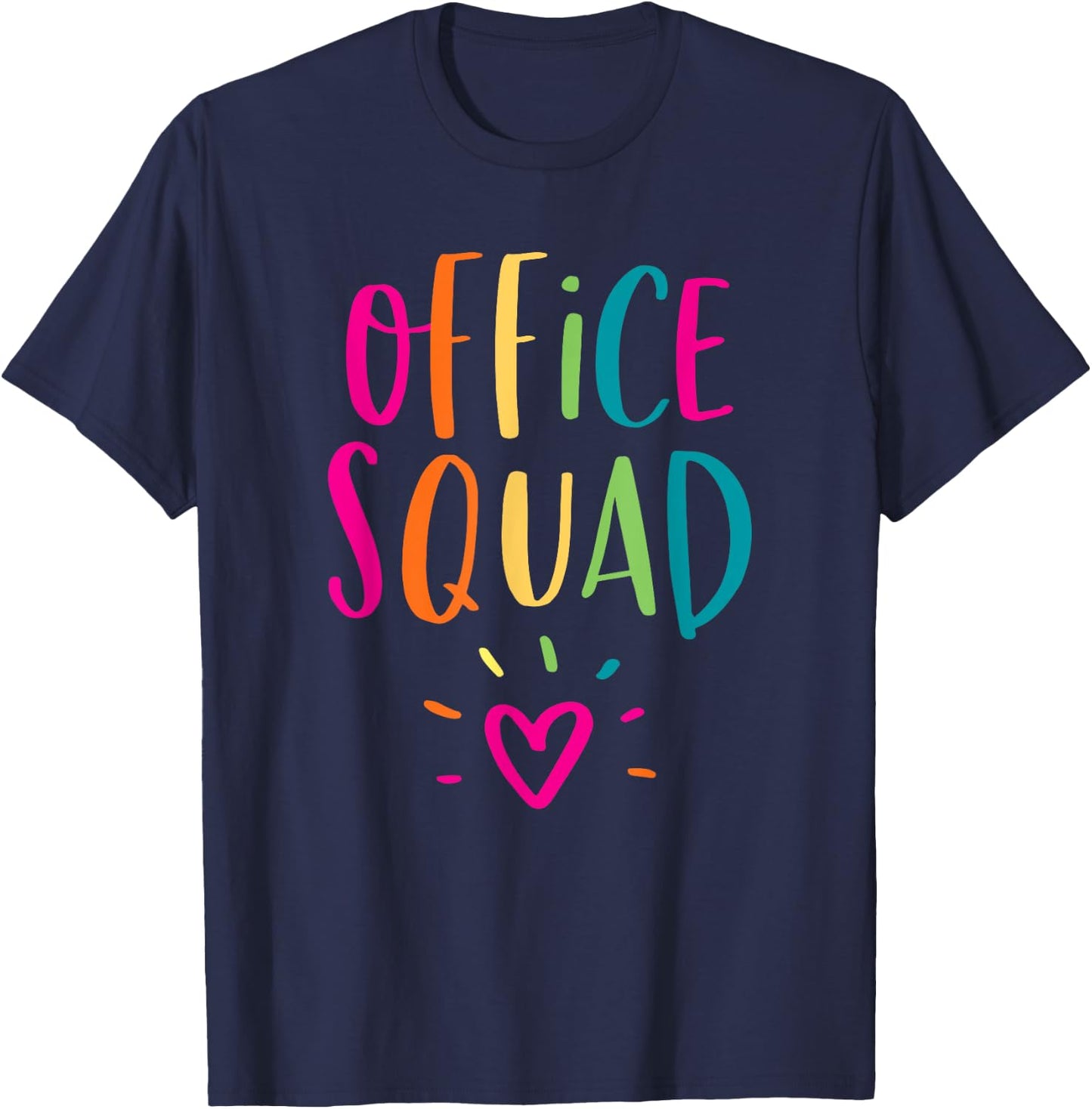 Office Squad Administrative Assistant Gift School Secretary T-Shirt - T-Shirt | Navy