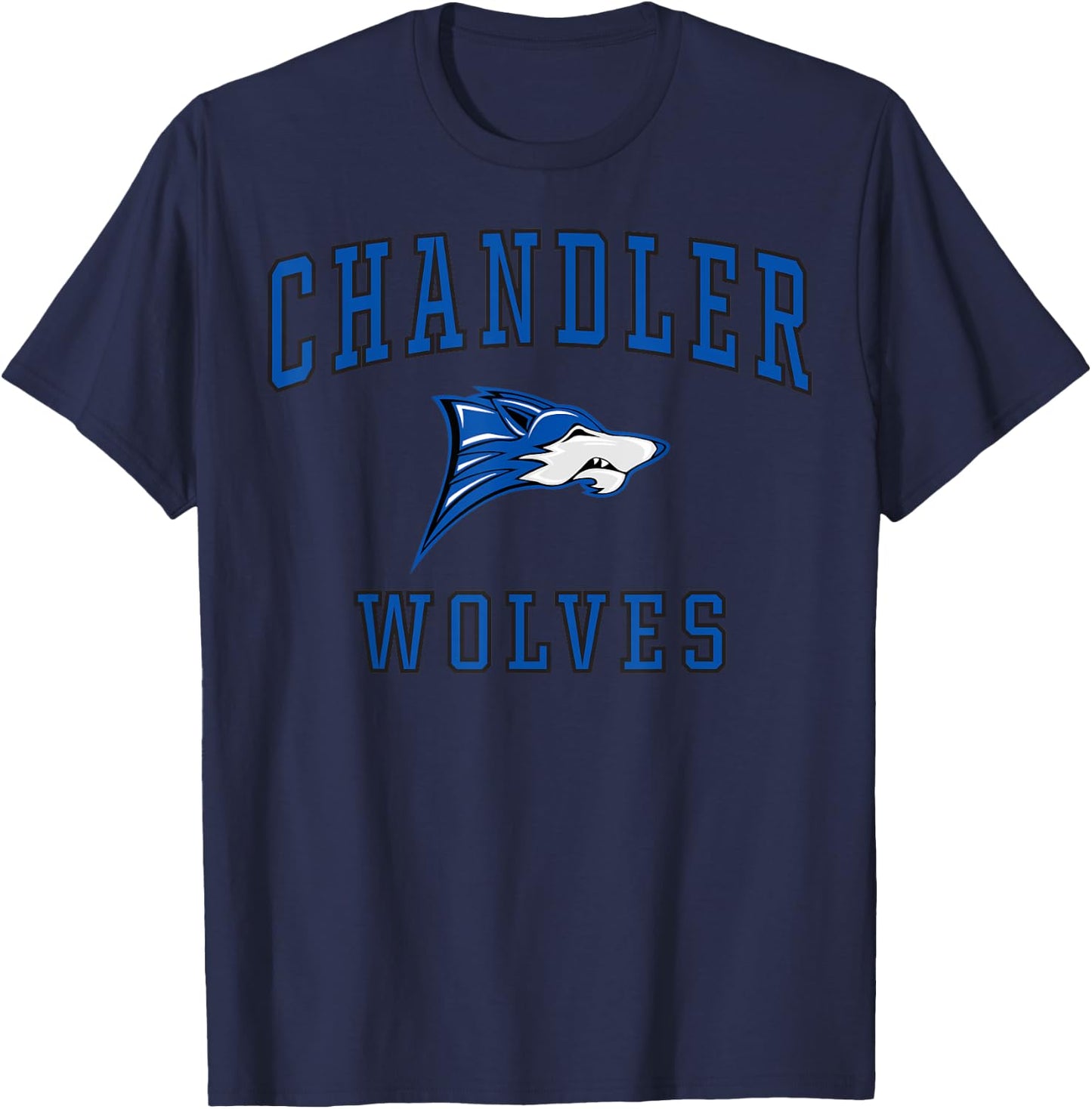 Chandler High School Wolves C1 T-Shirt - T-Shirt | Navy