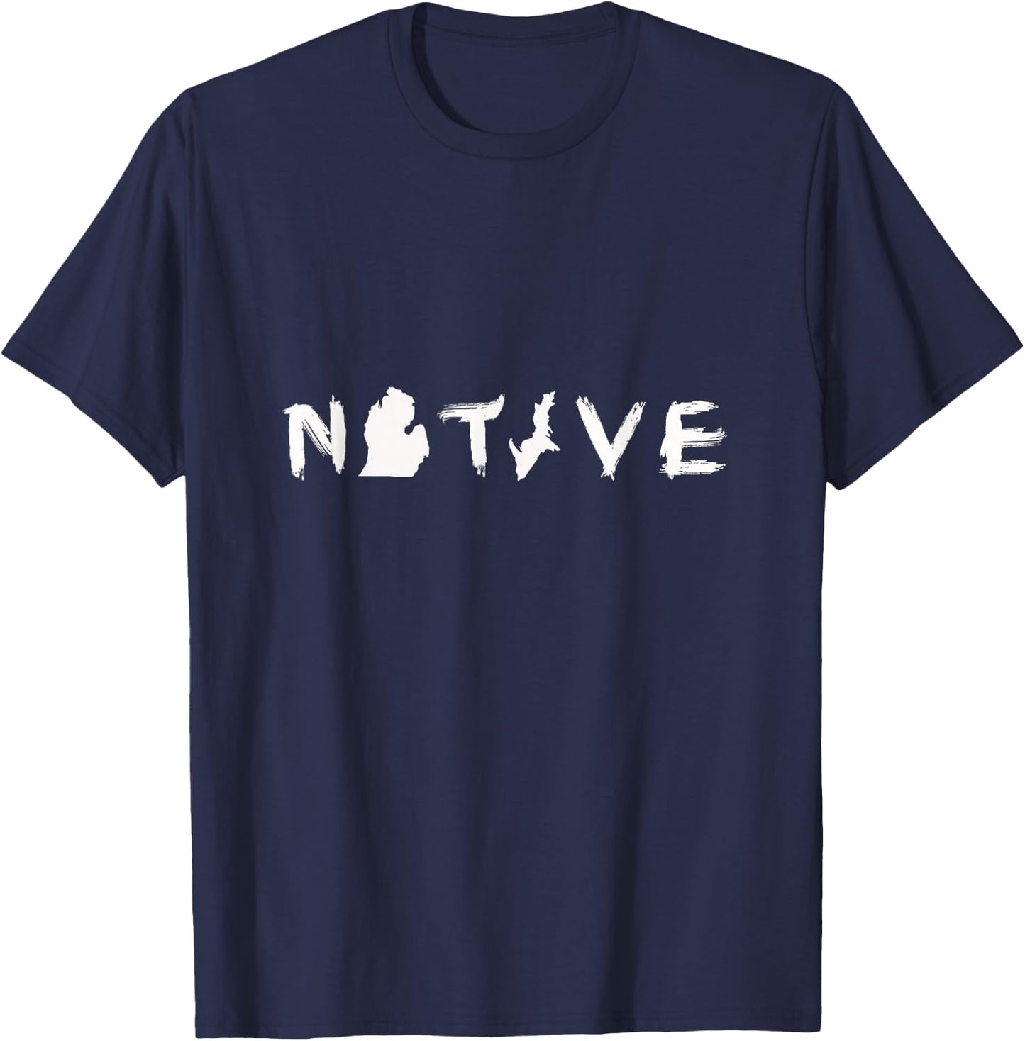 Michigan Native Great Lakes Pride T-Shirt - T-Shirt | Navy