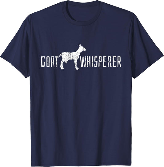 Goat Whisperer Animal Love Gift T-Shirt - T-Shirt | Navy