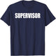 Supervisor T-Shirt - T-Shirt | Navy