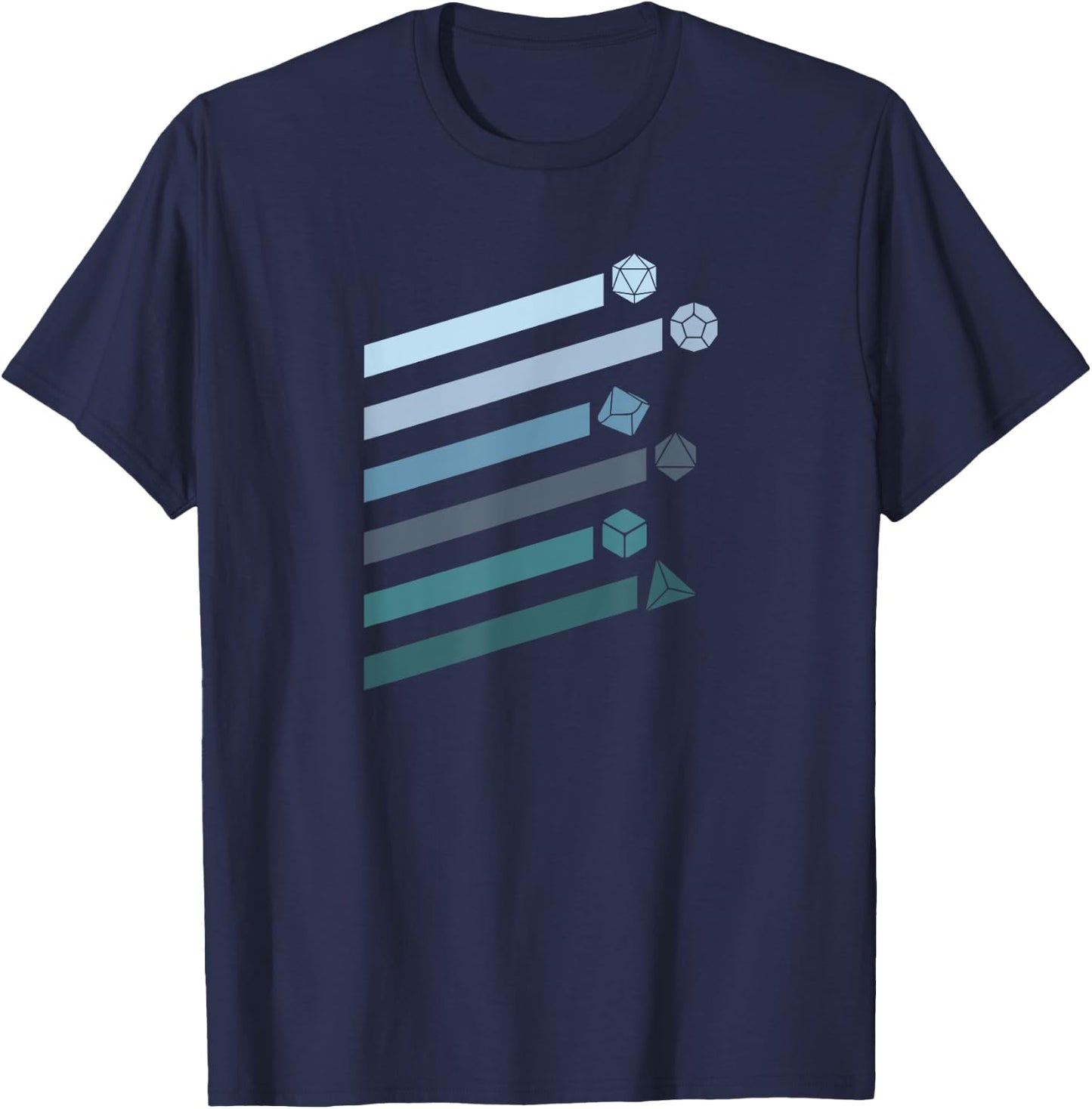 Dungeon Game vintage D20 dice shirt T-Shirt - T-Shirt | Navy