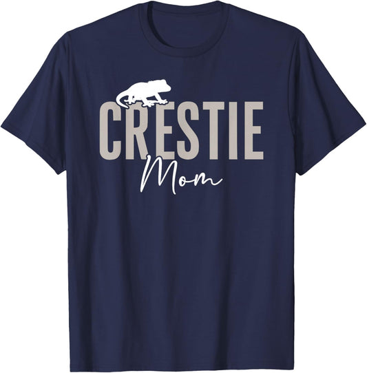 Crestie Mom Boho Crested Gecko Owner Crestie Lover T-Shirt - T-Shirt | Navy