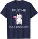 Caticorn T shirt Cat Unicorn Meowgical Kittycorn Shirt T-Shirt - T-Shirt | Navy