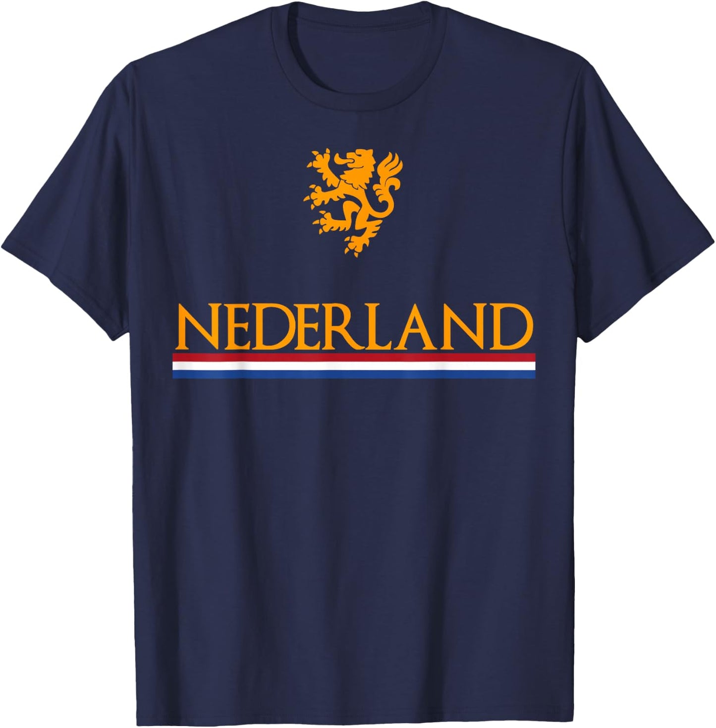 Nederland Soccer Jersey Shirt Oranje Netherlands Dutch Lion T-Shirt - T-Shirt | Navy