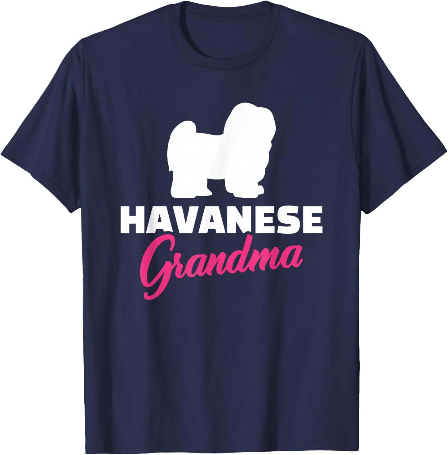 Havanese Grandma T-Shirt - T-Shirt | Navy