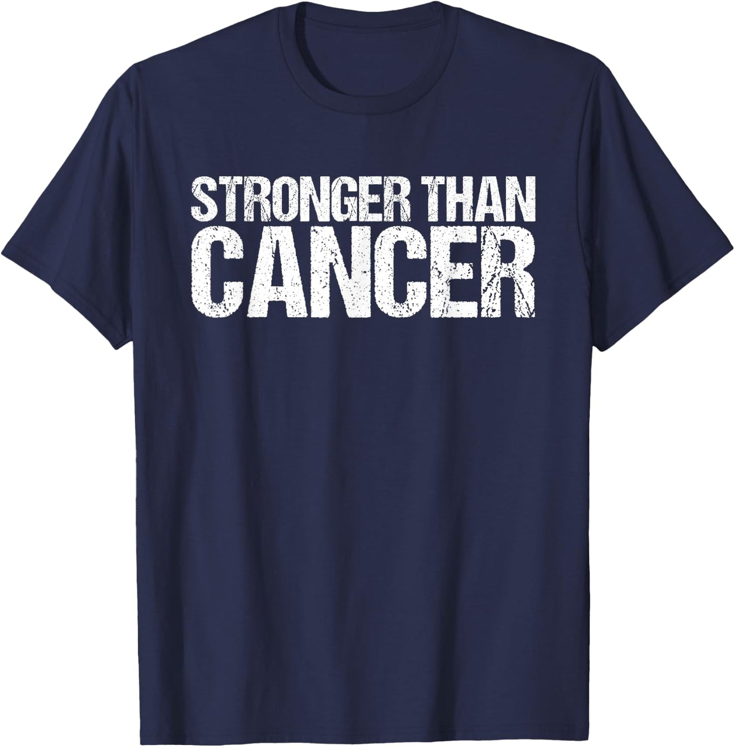 Stronger Than Cancer Find A Cure Cancer Survivor Superhero T-Shirt - T-Shirt | Navy