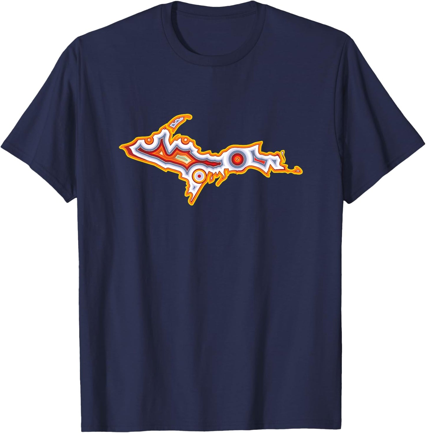 Michigan U.P. Upper Peninsula Agate Collector T-Shirt - T-Shirt | Navy