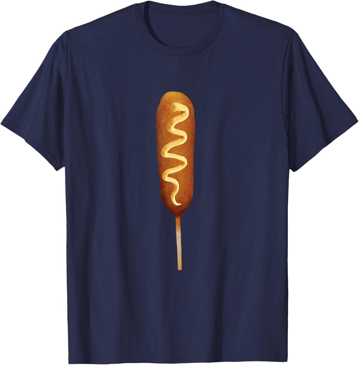 Corn Dog Lover Halloween Costume Women Kids T-Shirt - T-Shirt | Navy