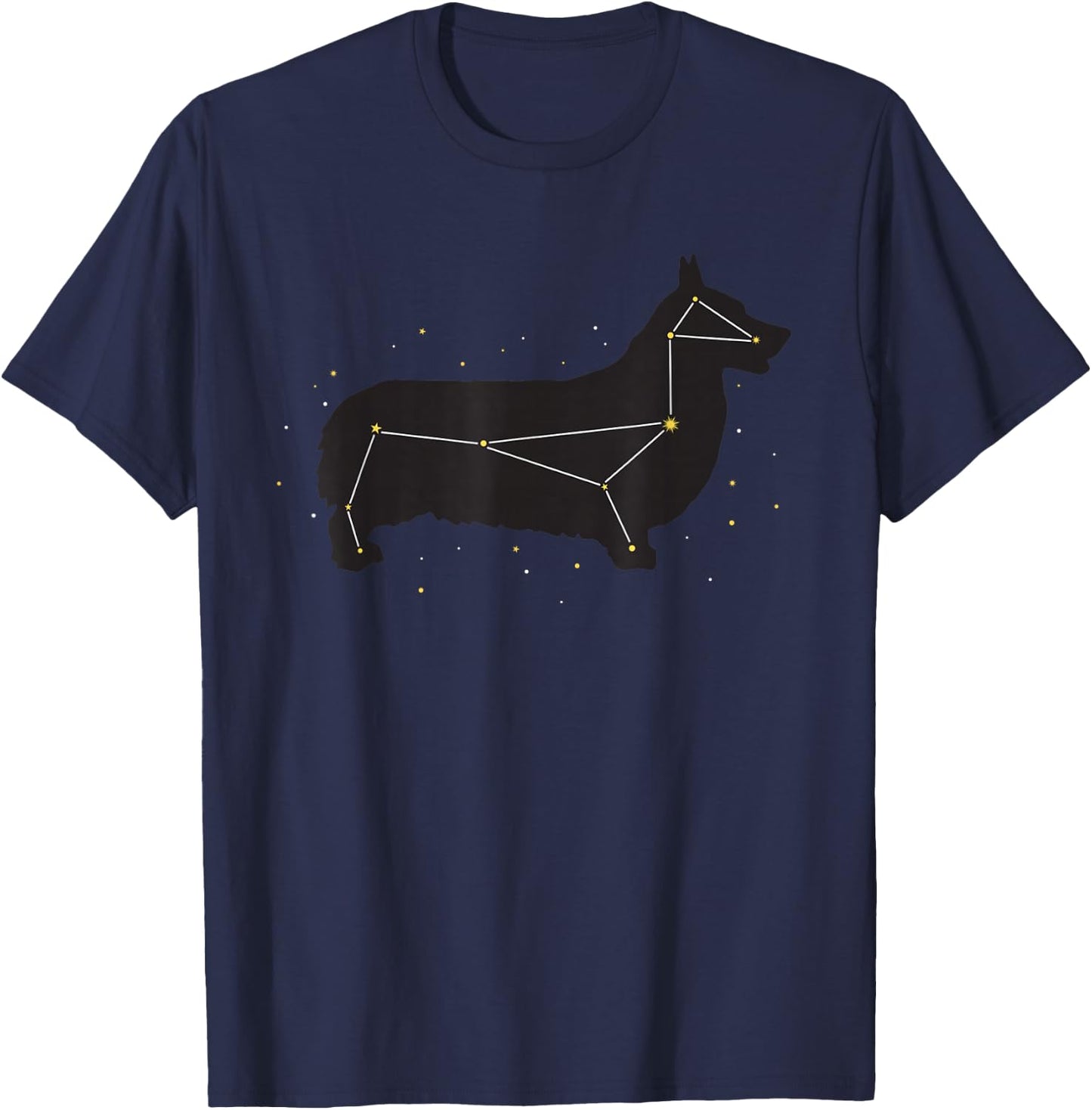 Corgi - Cute Constellation Dog for Pet Parents Women Girls Kids T-Shirt - T-Shirt | Navy