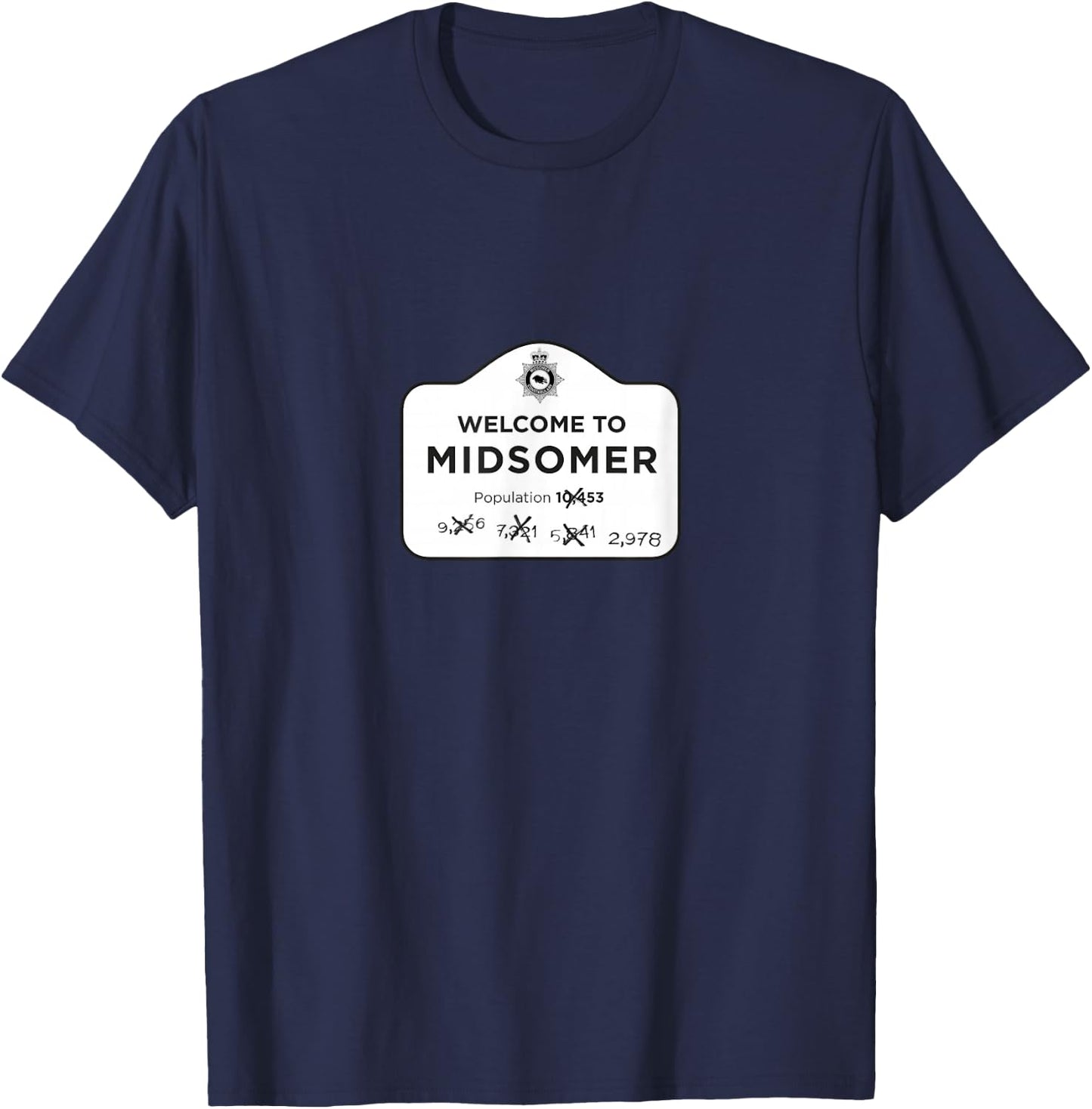 Declining Population T-Shirt - T-Shirt | Navy